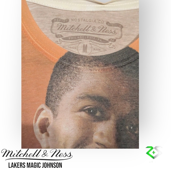 Mitchell & Ness Hardwood Classics Magic Johnson T-shirt Med NWT - Picture 5 of 7